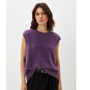NWT VANS  Roger Sweater Vest In Plum Fuzzy Large